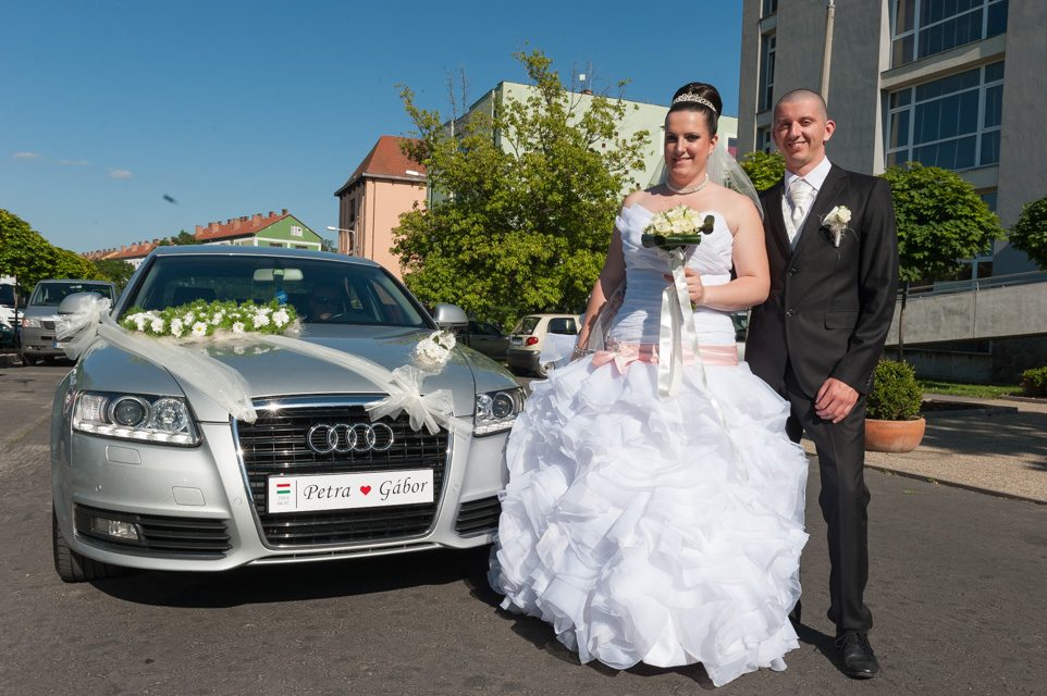 Ungarisches Brautpaar in Pec´s